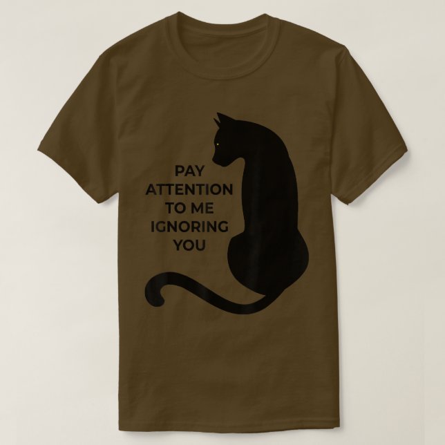Camiseta Los Amantes Del Gato Me Prestan Atención Ignorándo (Diseño del anverso)