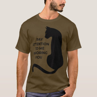 Camiseta Los Amantes Del Gato Me Prestan Atención Ignorándo