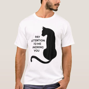 Camiseta Los Amantes Del Gato Me Prestan Atención Ignorándo
