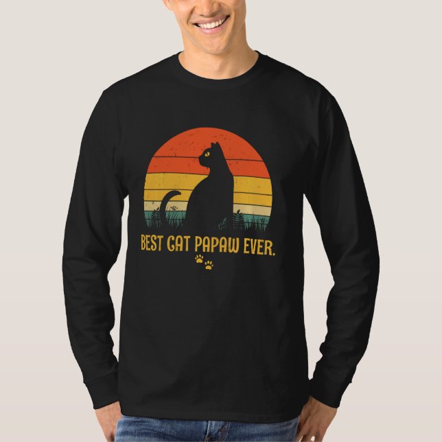 Camiseta Los amantes del gato mejor felino papaw de la hist (Anverso)