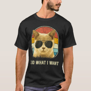 Camiseta Los amantes del gato retro hago lo que quiero un g