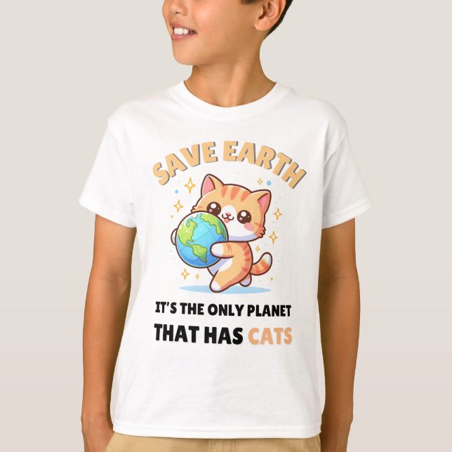 Camiseta Los amantes del gato salvan la tierra (Anverso)