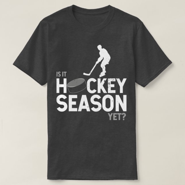 Camiseta Los amantes del hockey no pueden esperar la tempor (Diseño del anverso)