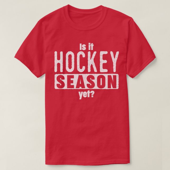 Camiseta Los amantes del hockey no pueden esperar la tempor (Diseño del anverso)