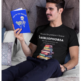 Camiseta Los amantes del libro de Abibliofobia temen a la c