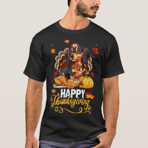 Camiseta Los amantes del perro adoran a Dachshund Turquía f