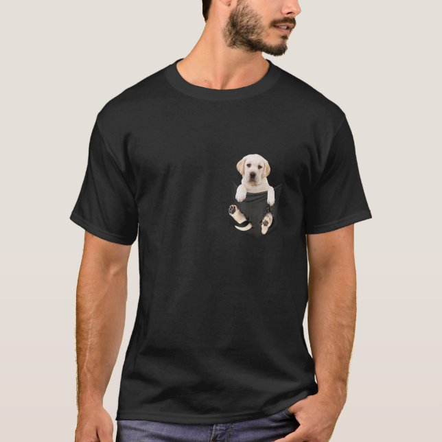 Camiseta Los amantes del perro regalan labrador blanco en u (Anverso)