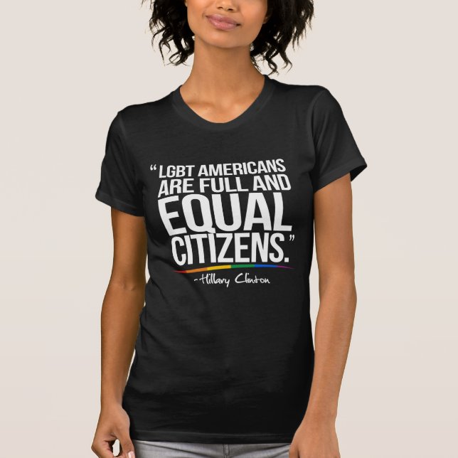 Camiseta Los americanos de LGBT son ciudadanos llenos e (Anverso)