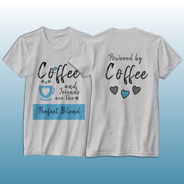 Camiseta Los amigos combinan café azul gris (Subido por el creador)