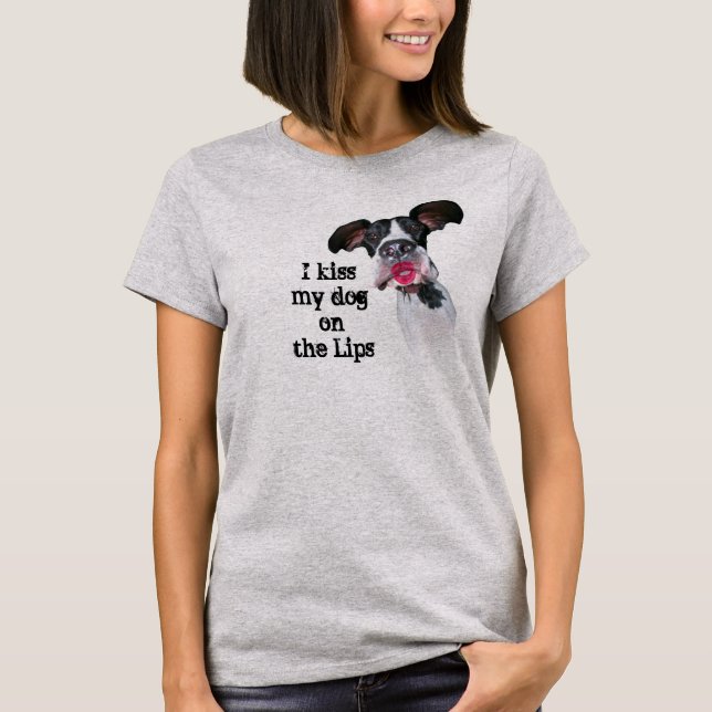 Camiseta Los amigos de great dane besan mi perro (Anverso)
