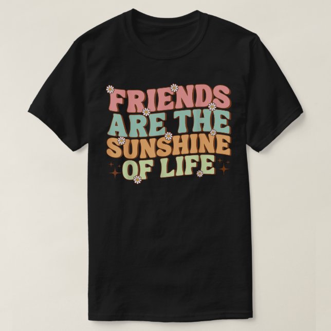 Camiseta Los amigos de las flores de Besties son el sol (Diseño del anverso)
