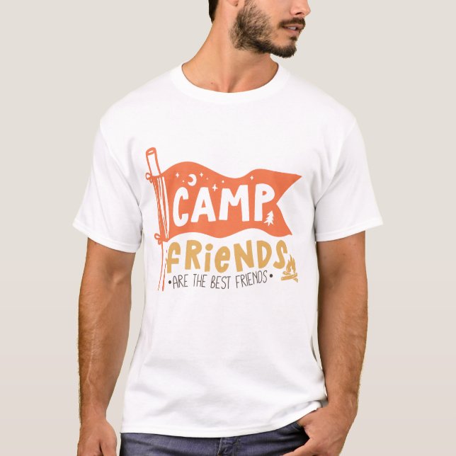 Camiseta Los Amigos Del Campamento Son Los Mejores Amigos (Anverso)