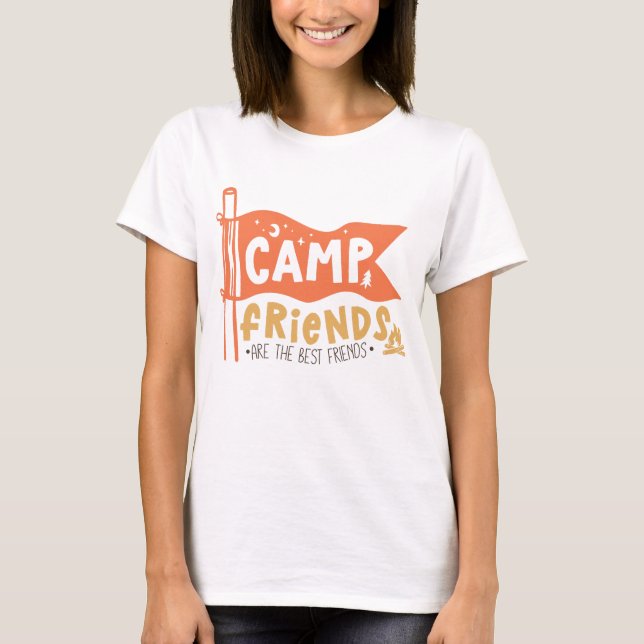 Camiseta Los Amigos Del Campamento Son Los Mejores Amigos (Anverso)