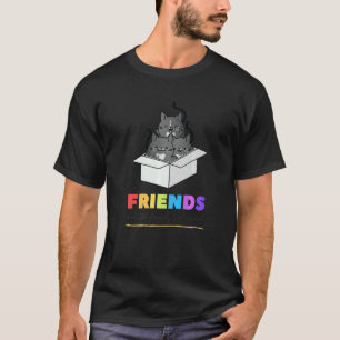 Camiseta Los amigos son la familia que elegimos Gatos en c