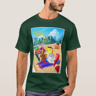 Camiseta Los Amigos Sonrientes Van a Brasil retro