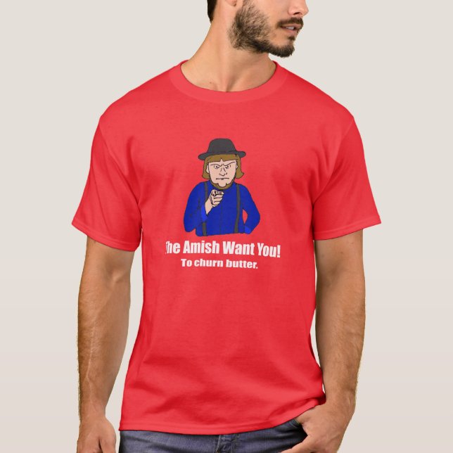 Camiseta Los Amish le quieren oscuro (Anverso)