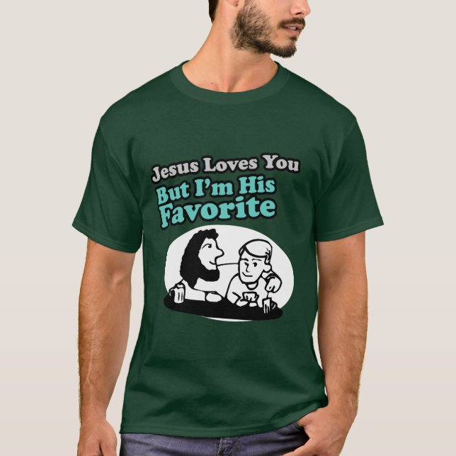 Camiseta Los amores de Jesús usted bromea (Anverso)