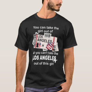 Camiseta Los Angeles Boarding Pass Los Angeles Chica L A