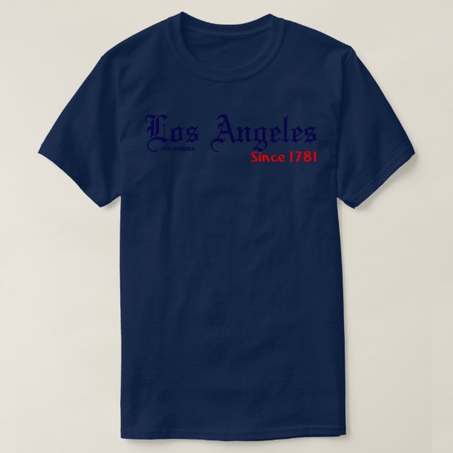 CAMISETA LOS ÁNGELES CA 1 (Diseño del anverso)