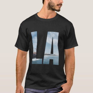 Camiseta Los Ángeles Ca Hoodie La Santa Monica Pier Blue Oc