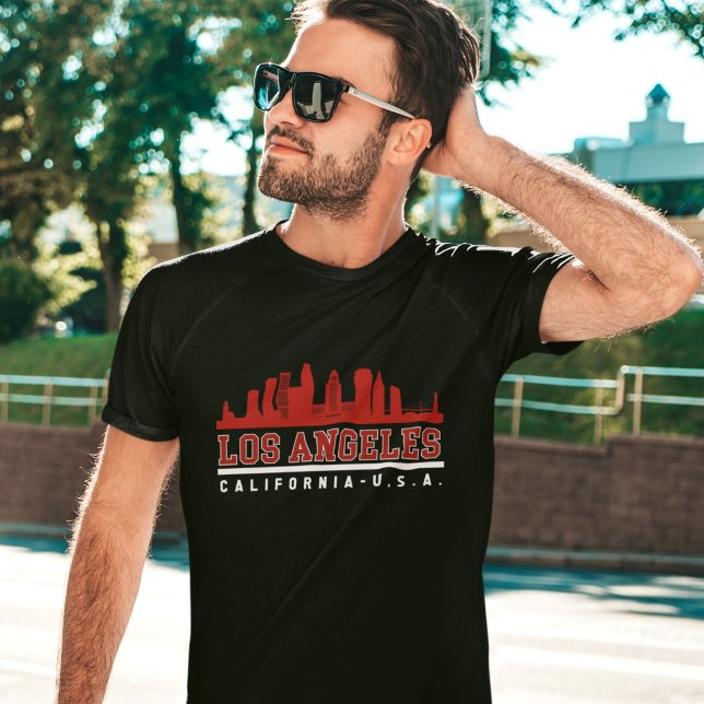 Camiseta Los Angeles California Beautiful Skyline (Subido por el creador)