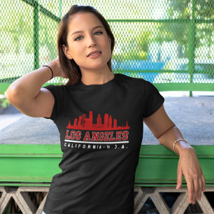 Camiseta Los Angeles California Beautiful Skyline