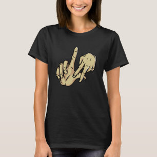 Camiseta Los Angeles California Chicano Cholo LA LA Hand Si