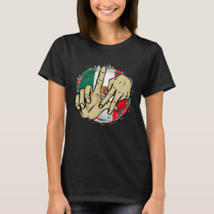 Camiseta Los Angeles California Chicano México Flag LA Hand