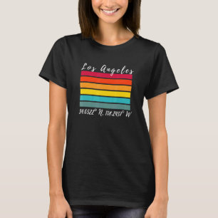 Camiseta Los Ángeles California Latitude Longitude La Souve