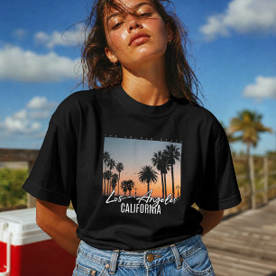 Camiseta Los Ángeles California Palma Atardecer