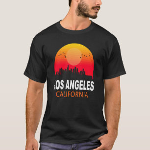 Camiseta Los Angeles California Vintage Sunset Retro City S