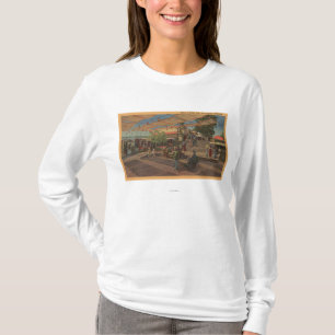 Camiseta Los Ángeles, CAView de la plaza en Chinatown