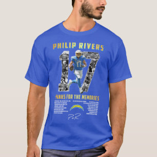 Camiseta Los Angeles Chrgrs 17 Philip Rivers Gracias Por
