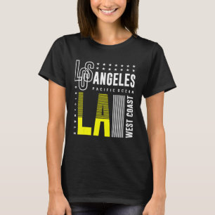 Camiseta Los Angeles City Skyline Cityscape Retro Urban Tra