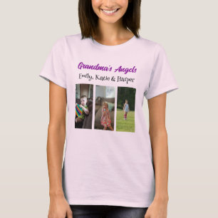 Camiseta Los ángeles de la abuela   Foto y nombres personal