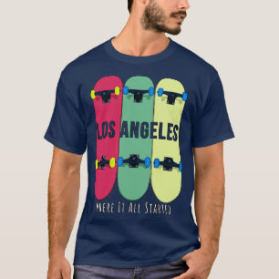 Camiseta Los Ángeles donde todo comenzó el Skateboarding Sk