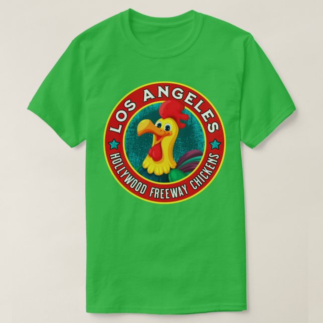 Camiseta Los Ángeles Hollywood Freeway Chickens Souvenir1 (Diseño del anverso)