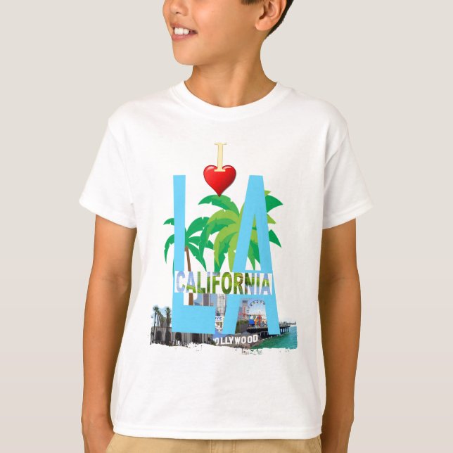 Camiseta los angeles l a california city estados unidos (Anverso)