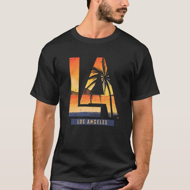 Camiseta Los Angeles LA California Gift Premium_3 (Anverso)