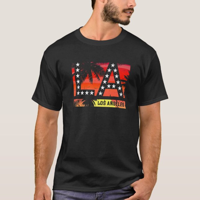 Camiseta Los Angeles LA California Gift Premium_4 (Anverso)