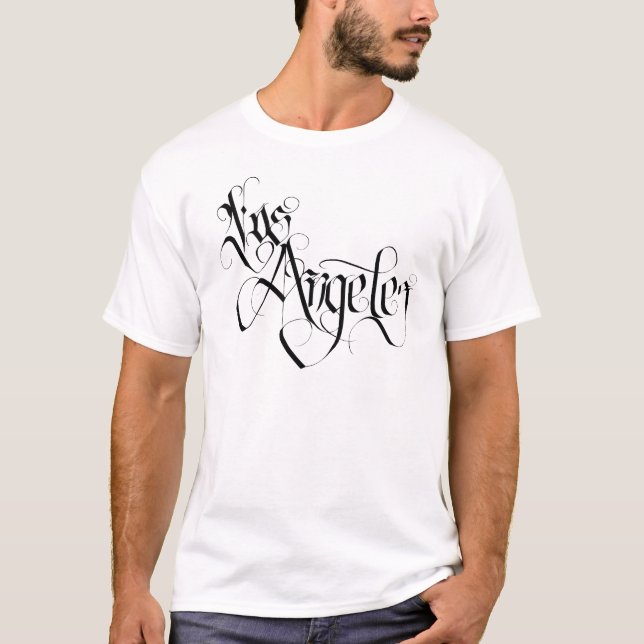 Camiseta Los Angeles Letras (Anverso)