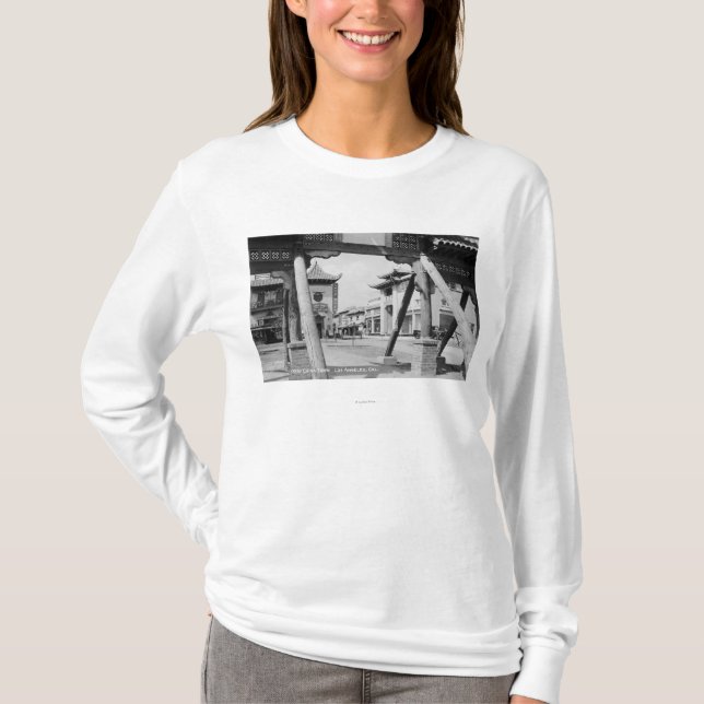 Camiseta Los Ángeles, nueva Chinatown escena de la calle de (Anverso)