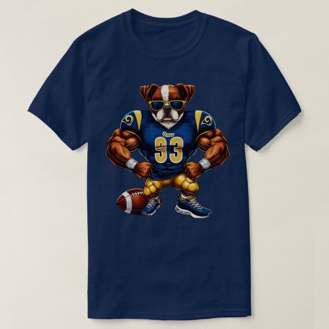 Camiseta Los Angeles Rams (Diseño del anverso)