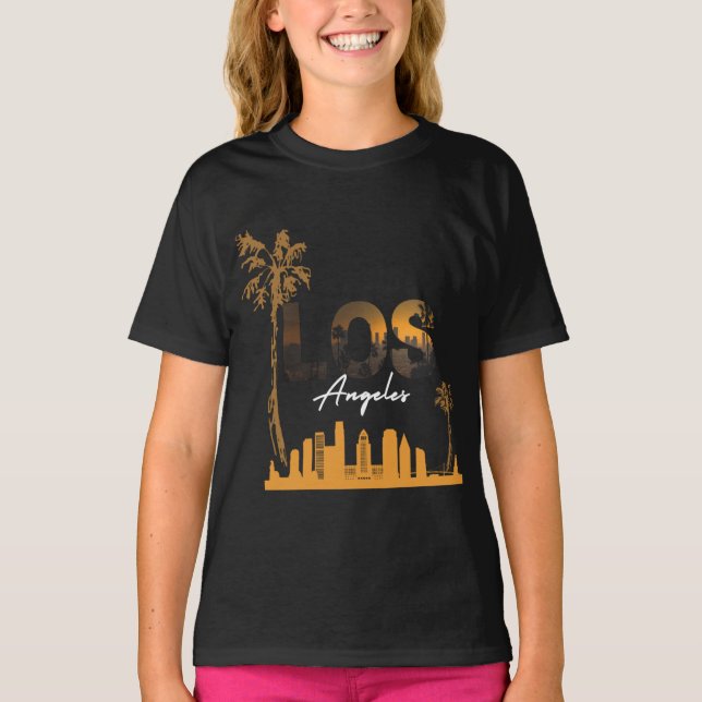 Camiseta LOS ANGLES KIDS Viaje familia T-Shirt (Anverso)