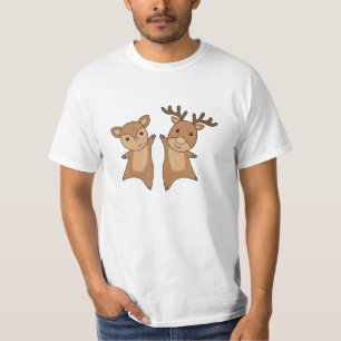 Camiseta Los Animales De La Selva Deer Stag Amanecen A Los