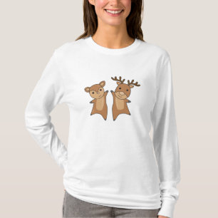 Camiseta Los Animales De La Selva Deer Stag Amanecen A Los 