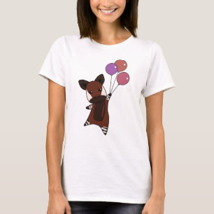 Camiseta Los animales de los bosques de ardilla vuelan glob