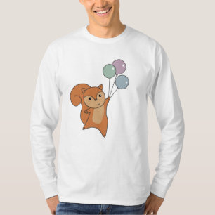 Camiseta Los animales de los bosques de ardilla vuelan glob