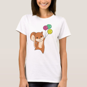 Camiseta Los animales de los bosques de ardilla vuelan glob