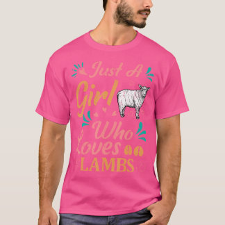 Camiseta Los Animales De Ovejas De Cordero Adoran A Un Chic